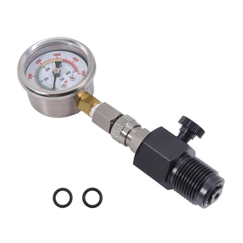 Aluminum scuba pressure gauge - aluminum,