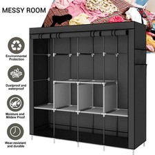 Canvas Wardrobe Large Portable