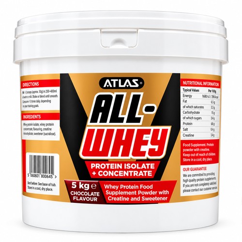 Atlas all whey protein powder - all,