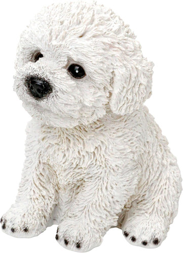 Bichon frise statue maltese - &,