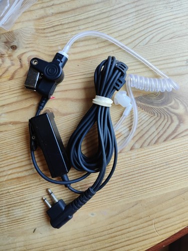 Radio earpiece headset with - earpiece,