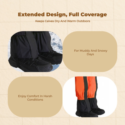 Waterproof gaiters for - , hiking