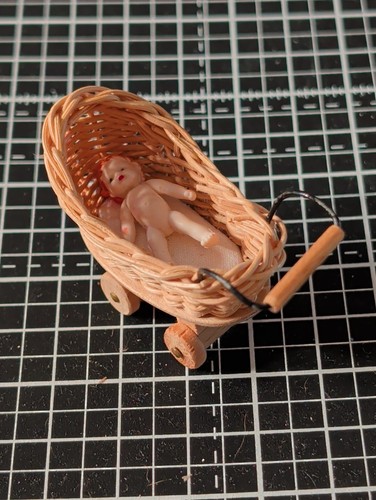 Dolls house scale wicker - house,