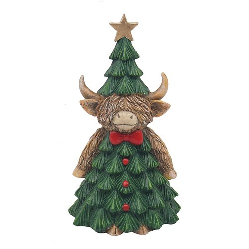Christmas tree highland cow - tree,