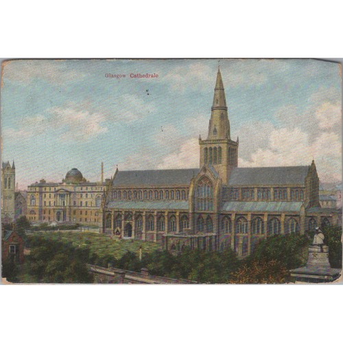 Postcard glasgow cathedral - glasgow,