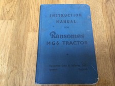 Ransomes MG6 instruction