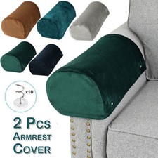 2/4pcs Velvet Arm Stretch Sofa Couch Chair Protector Armchair Covers Armrest UK