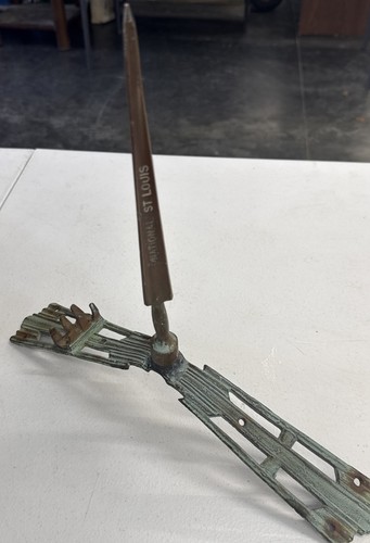 Antique copper lightning rod - lightning,