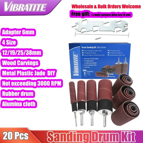 Drum sanding kit pcs rubber - sanding,