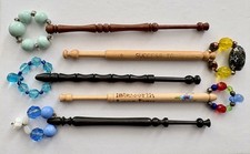 5 vintage lace bobbins