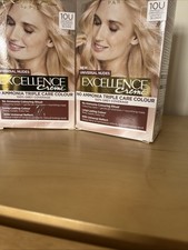 2 X L'Oreal Excellence Creme Universal Nudes 10U Universal Lightest Blonde