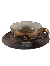 Antique Japanese Hand Painted