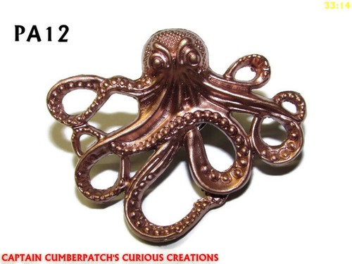 Steampunk brooch badge pin - steampunk,