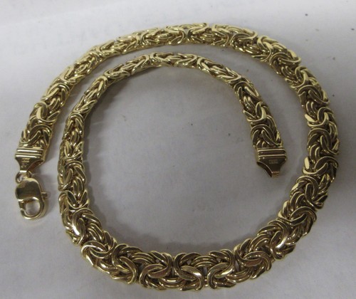 14k solid gold byzantine - solid,