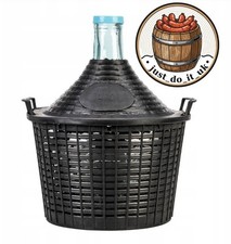 10l  Glass Wine Fermenter Plastic Basket Fermentation Carboy Demijohn Home Brew