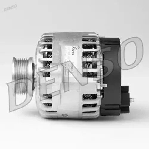Alternator with freewheel belt