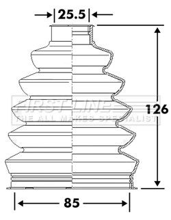 First line drive shaft - line, bellow