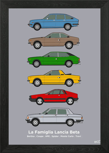 Lancia beta car collection - car,