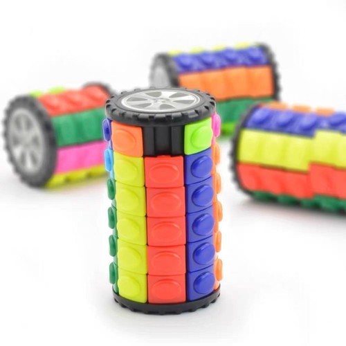 Cylinder cube puzzle - cube,