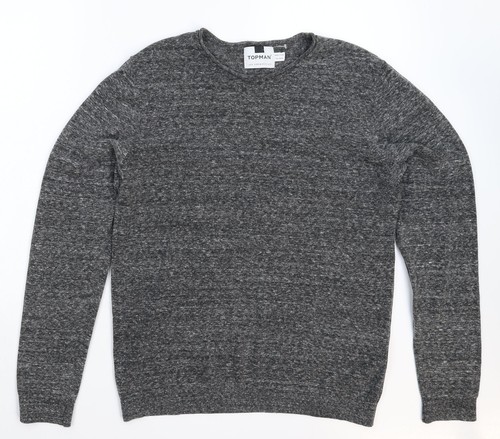 Topman mens grey crew neck - mens,