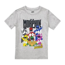 Power Rangers Boys T-Shirt It's Morphin Time Top Tee 5-10 Years Official