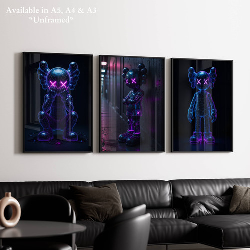 Set neon kaws - set,