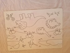 Kids Table Mat Place Mat Wipe Clean Drawing Colouring Dry Wipe Pens