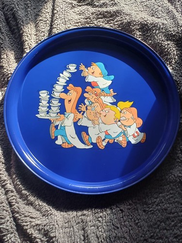 Tetley tea tray vintage blue - vintage,