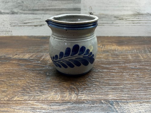 Salt glazed blue leaf - salt,