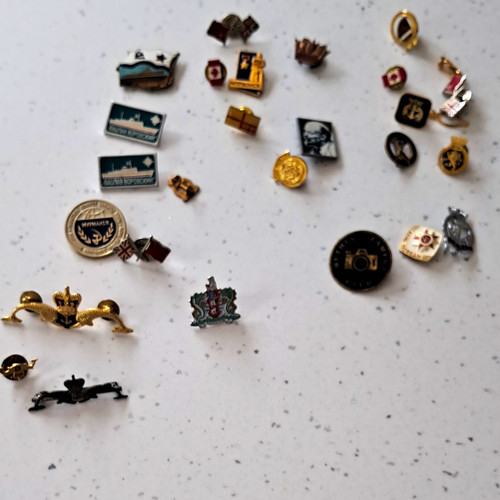 Mixed military enamel lapel - mixed,