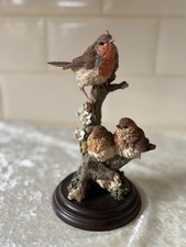 Country Artists robins  Bird large Figurine Vintage