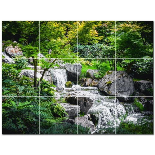 River ceramic tile wall - ceramic,