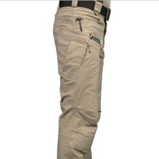 Mens Tactical Trousers Waterproof Hiking Outdoor Fishing Walking Combat