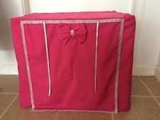 MADE TO MEASURE DOG CRATE / CAGE COVER / DIAMANTE / VARIOUS DESIGNS & COLOURS
