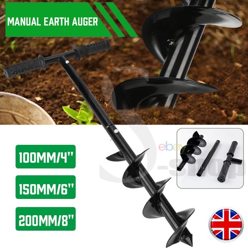 Manual hand earth auger fence - manual,