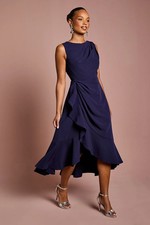Coast Navy Midi Dress Womens