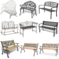 Garden metal bench - garden, seat