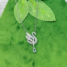 Swarovski Crystal Swan Pendant
