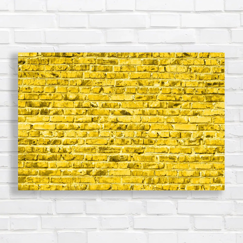Rustic bricks yellow canvas - bricks,
