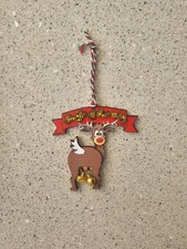 handmade rude Rudolph wooden