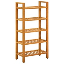 Solid Oak Wood Shoe Rack with