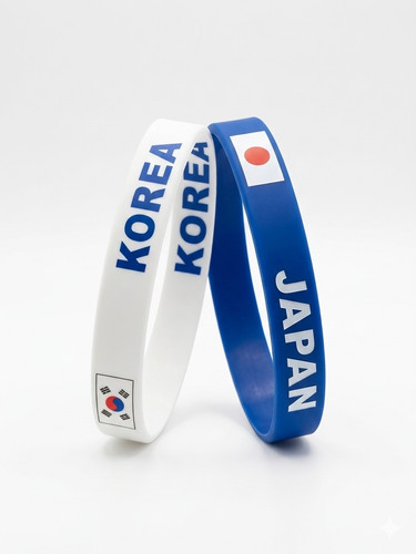 Japan korea flag wristband - korea,