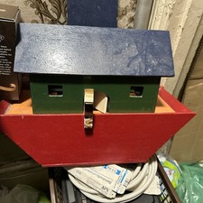 Noah Ark Wooden Model With Removable Shelf with Animals