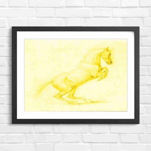 Rearing horse classical art - rearing,