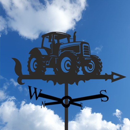 Tractor weathervane metal - -,