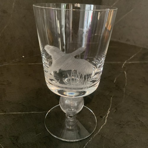 Engraved etched bird - engraved,