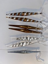 Vintage solid glass icicles