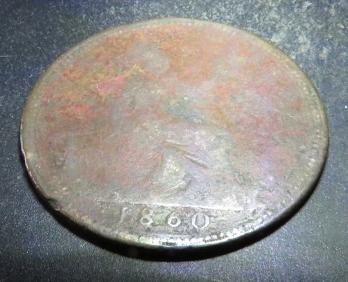 1860 victoria bunhead penny - bunhead,