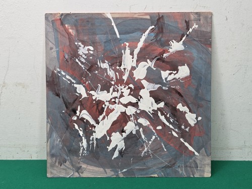 Unframed abstract oil board - unframed,
