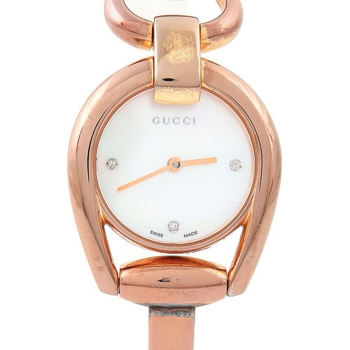 Gucci horsebit steel watch - gucci,